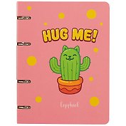 Тетрадь на кольцах «Cute & Funny. Hug me» 100 листов в клетку, А5, сменный блок - Unnika