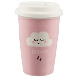 Стакан керамический Dream big (Облачко) (ПВХ бокс)