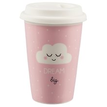 Стакан керамический Dream big (Облачко) (ПВХ бокс)