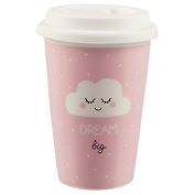 Стакан керамический Dream big (Облачко) (ПВХ бокс)