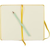 Скетчбук А5 80л "Art Creation" 140г/м2, желт.тв.обл., резинка - 2
