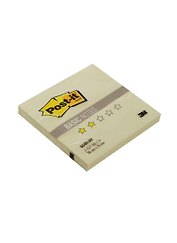 Блок бумаги 76*76 самоклеящийся Post-it BASIC 100л, канареечный желтый, 3М