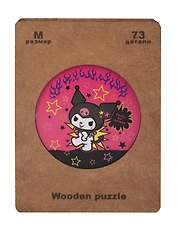 Пазл  фигурный 73 дет. Sanrio Mashrooms (8+) (дерев. коробка)