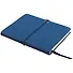 Записная книжка А6 100л лин. "LITE BOOK. Синий" иск.кожа, интегр.переплет, скругл.углы, ляссе, поперечн.резинка, инд.уп. - 1