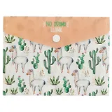 Папка-конверт «No drama llama», А6