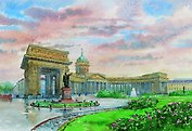 Репродукция в рамке Казанский собор [ХА50-007(рам)]