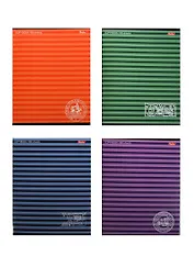 Тетрадь в линейку Hatber, "Полосочки", 96 листов, в ассортименте