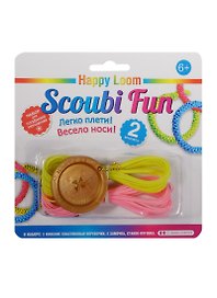 Набор для плетения браслетов, 2 браслета, Happy Loom Scoubi Fun