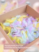 Перья декоративные пушистые, микс пастельный - 1