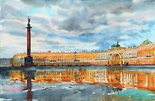 Репродукция в рамке Дворцовая площадь ср/ф [ХА50-005(рам)]