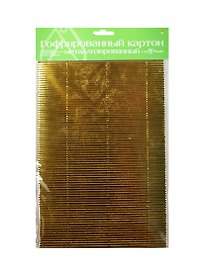 Набор для творчества Гофрированный картон металлизированный (11-404-190) (4 листа/4 цвета) (195х288мм) (упаковка)