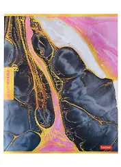 Тетрадь в клетку Hatber, "Яркий мрамор", 80 листов, в ассортименте