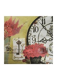 Набор для творчества Салфетки д/декупажа 33*33см 20шт 3-х слойные Часы (AY-1305)