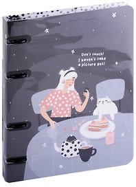 Тетрадь на кольцах «Blogger. Стол» 120 листов в клетку, А5, сменный блок - Be Smart