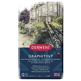 Набор акварельных карандашей Derwent Graphitint 12цв в метал.упак