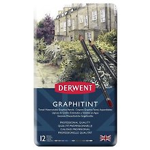 Набор акварельных карандашей Derwent Graphitint 12цв в метал.упак