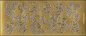 Контурные наклейки Большие розы (2.0470) (лист) (зол.) (10х23см)