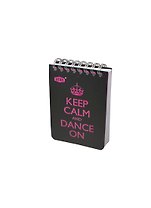 Блокнот А7 50л кл. "DANCE" спираль, пластик.обл., черно-розовый, stila