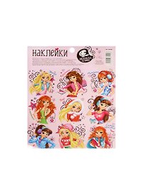Наклейки декоративные Раскраска на обороте Подружки (1364100) (11х15 см) (АртУзор)
