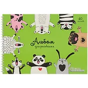 Альбом для рисования Unnika, "Обнимашки", А4, 40 листов, на гребне