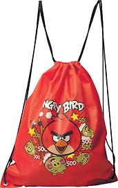 Мешок для сменной обуви «Angry birds» красный