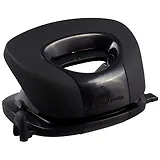 Дырокол 15 листов "R20", Soft touch, черный, к/к