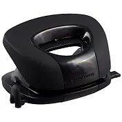 Дырокол 15 листов "R20", Soft touch, черный, к/к