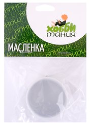 Маслёнка металлическая одинарная, с пластиковой крышкой, Двуреченский