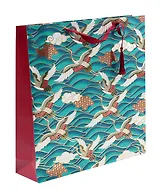 Пакет A4 32*26*12 "Журавли" жен., бум.мат.ламинат