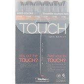 Набор маркеров «Touch Twin» древесные тона, 6 штук, ShinhanArt - 0