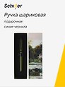 Шариковая ручка синяя, «ART. Мёнстед М. Летний день с лебедями на озере», Schiller