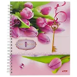 Тетрадь в клетку Hatber, Flowers, 96 листов