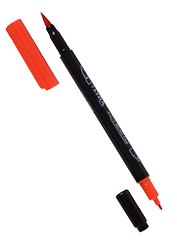 Фломастер Aqua Brush Duo, 2мм. Темно-оранжевый