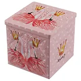 Шкатулка рельефная Фламинго (металл) (9х9) (12-09412-03772-QF-31)