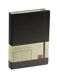 Ежедневник недат. А5 160л "MEGAPOLIS VELVET" черный, на резинке, иск.кожа, тонир.блок, карман, ляссе, Bruno Visconti