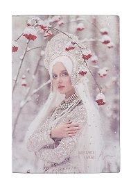 Ежедневник недатированный «Наппа. Маргарита Карева, рябина» А5, 120 листов, экокожа, Escalada