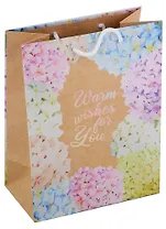 Пакет А5 23*18*10 "Гортензии" нейтр., крафт