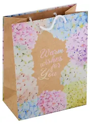 Пакет А5 23*18*10 "Гортензии" нейтр., крафт