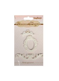 Объемные фигурки Торжественные (SCB241009) (3шт) (3,9х5см) (ScrapBerry`s) (упаковка)