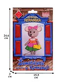Набор для создания текстильной игрушки Мышка-Норушка (16,5см) (упаковка) (ДомИКомп) (ПЛДК-1457) - 1