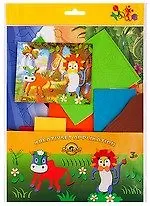 Набор д/творчества Optex School Point Объемная самоклеящаяся аппликация "Лев и корова" 7940400-00