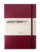 Книга для записей A5 125л нелин. "Classic" тв.обл., красный портвейн, Leuchtturm1917