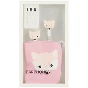 Наушники с гарнитурой и чехлом Лисички (ПВХ-бокс)