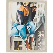 Книга для записей А5 96л кл. "Girl power" интегр.переплет, ламинация soft-touch