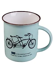 Кружка цветная Велосипед (керамика под эмаль) (250мл)