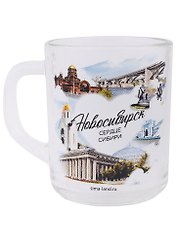 ГС Кружка стеклянная Новосибирск (200 мл)
