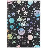 Скетчбук А5 120л "Мечтай и рисуй" тонир. трехцветн. блок, 80 г/м2, твердая обложка