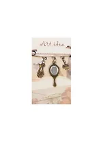 Кулоны в асс.2 Подвеска Зеркальце бронза (QA 6788) (14021273) (упаковка)