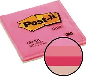 Блок бумаги 76*76 самоклеящийся Post-it 100л, "Клубничная Радуга", 3M