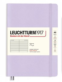 Книга для записей A5, 61 лист в линейку "Smooth Colours", мягкая обложка, цвет сиреневый, Leuchtturm1917